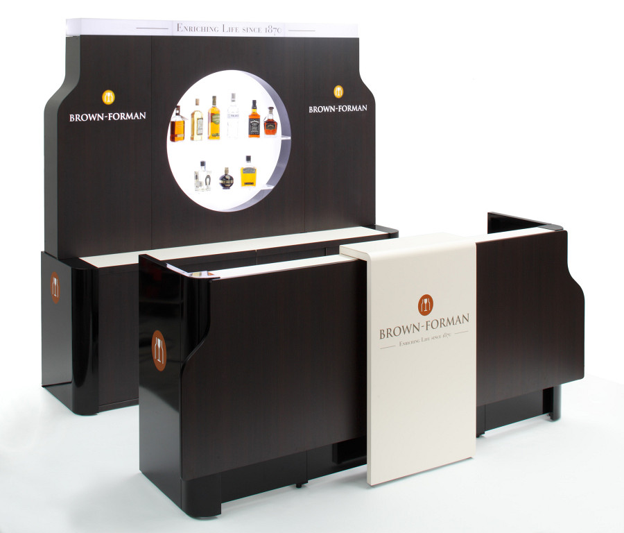 Stand de exposição para a Brown-Forman.